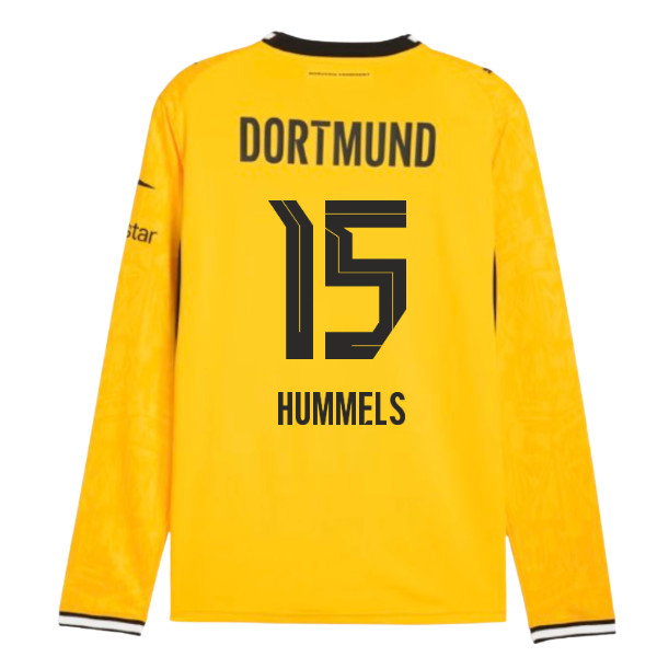 2026-2027 Borussia Dortmund Long Sleeve Home Shirt (Hummels 15)