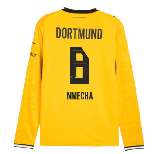 2026-2027 Borussia Dortmund Long Sleeve Home Shirt (Nmecha 8)