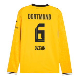 2026-2027 Borussia Dortmund Long Sleeve Home Shirt (Ozcan 6)