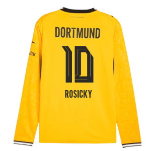 2026-2027 Borussia Dortmund Long Sleeve Home Shirt (Rosicky 10)