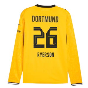 2026-2027 Borussia Dortmund Long Sleeve Home Shirt (Ryerson 26)