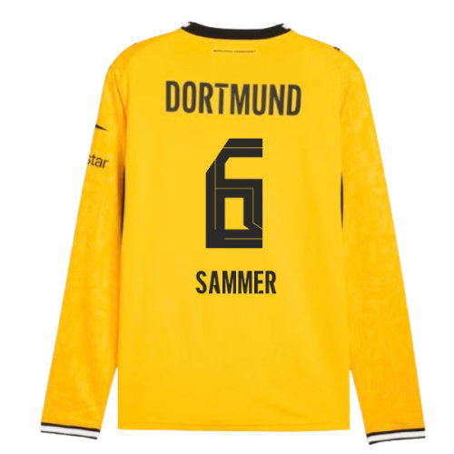 2026-2027 Borussia Dortmund Long Sleeve Home Shirt (Sammer 6)