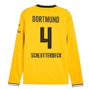2026-2027 Borussia Dortmund Long Sleeve Home Shirt (Schlotterbeck 4)