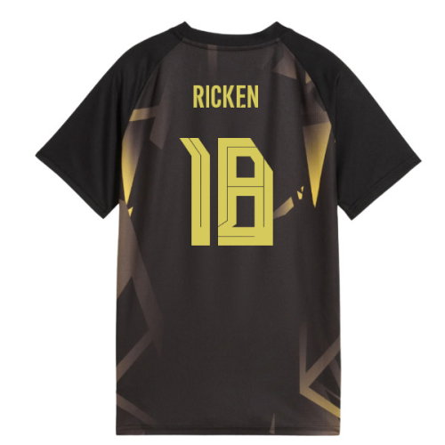 2026-2027 Borussia Dortmund Warm Up Jersey (Black) (Ricken 18)