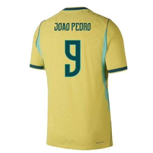 2026-2027 Brazil Authentic Aero-Fit Match Home Shirt (Joao Pedro 9)