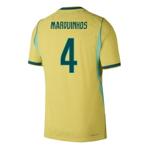 2026-2027 Brazil Authentic Aero-Fit Match Home Shirt (Marquinhos 4)