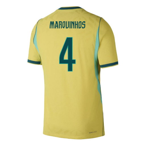 2026-2027 Brazil Authentic Aero-Fit Match Home Shirt (Marquinhos 4)