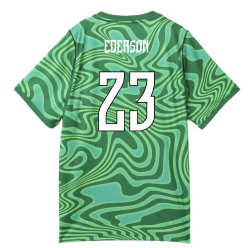 2026-2027 Brazil Goalkeeper Shirt (Green) - Kids (Ederson 23)