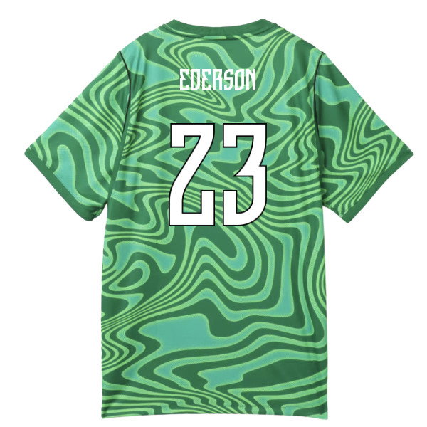 2026-2027 Brazil Goalkeeper Shirt (Green) - Kids (Ederson 23)