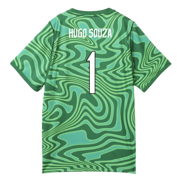 2026-2027 Brazil Goalkeeper Shirt (Green) - Kids (Hugo Souza 1)