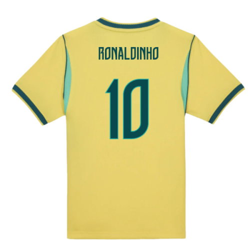 2026-2027 Brazil Home Little Boys Mini Kit (Ronaldinho 10)