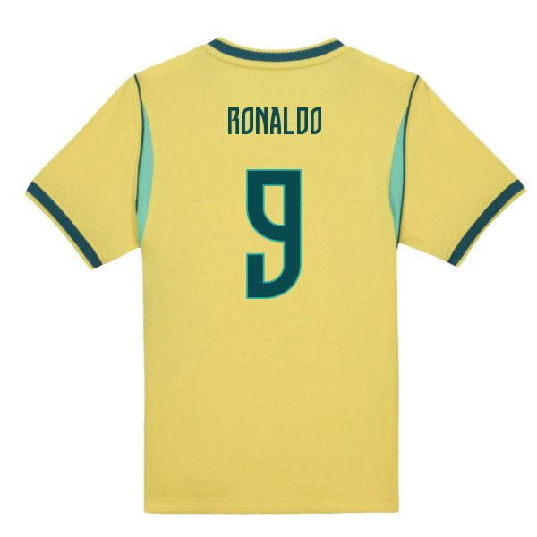2026-2027 Brazil Home Little Boys Mini Kit (Ronaldo 9)