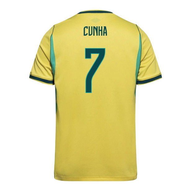 2026-2027 Brazil Home Shirt (Cunha 7)
