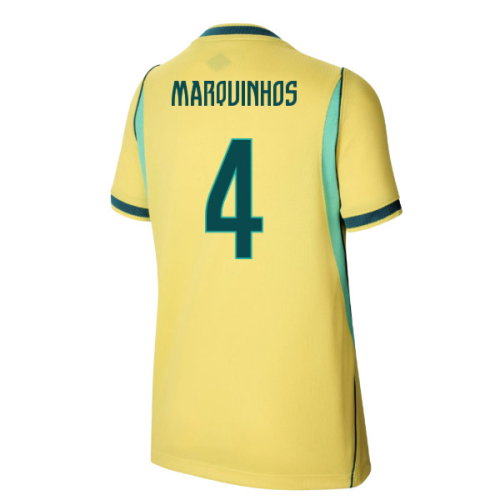 2026-2027 Brazil Home Shirt (Kids) (Marquinhos 4)