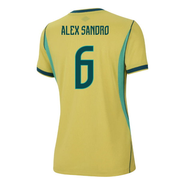 2026-2027 Brazil Home Shirt (Womens) (Alex Sandro 6)
