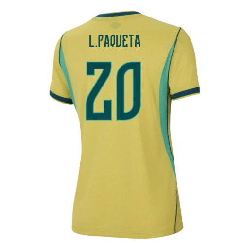 2026-2027 Brazil Home Shirt (Womens) (L.Paqueta 20)
