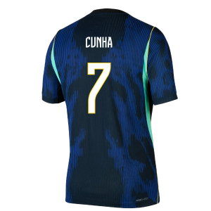 2026-2027 Brazil Match Away Jordan Aero-FIT Authentic Shirt (Cunha 7)