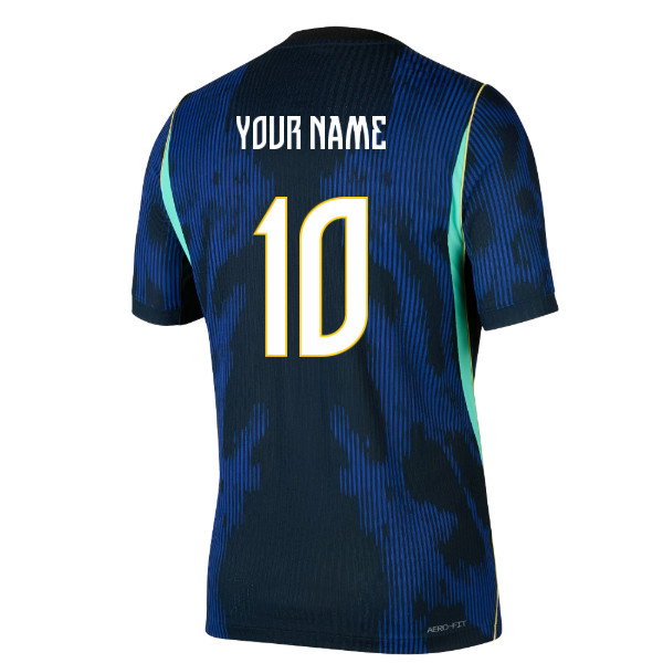 2026-2027 Brazil Match Away Jordan Aero-FIT Authentic Shirt (Your Name)