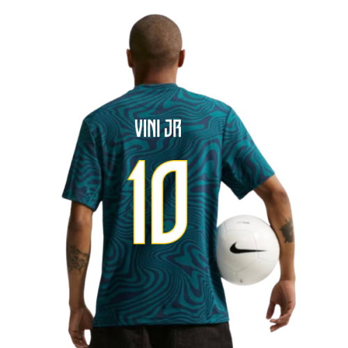 2026-2027 Brazil Primary Dri-Fit Shirt (Geode Teal) (Vini JR 10)