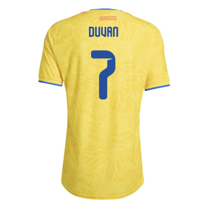 2026-2027 Colombia Authentic Home Shirt (Duvan 7)