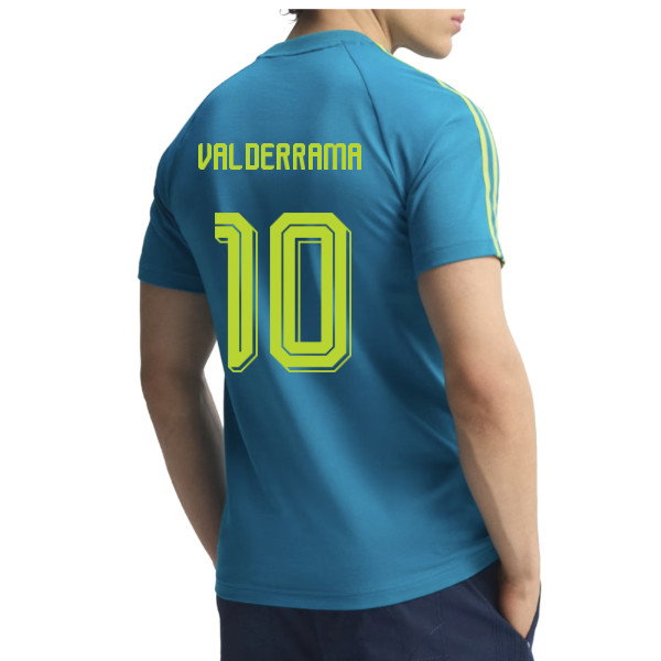 2026-2027 Colombia Originals T-Shirt (Mystery Petrol) (Valderrama 10)