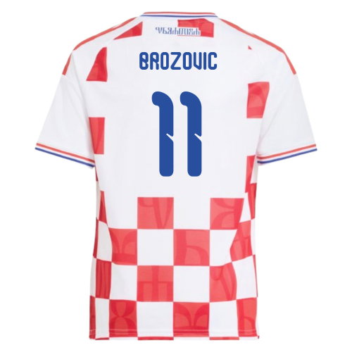 2026-2027 Croatia Adidas Home Shirt (Kids) (Brozovic 11)