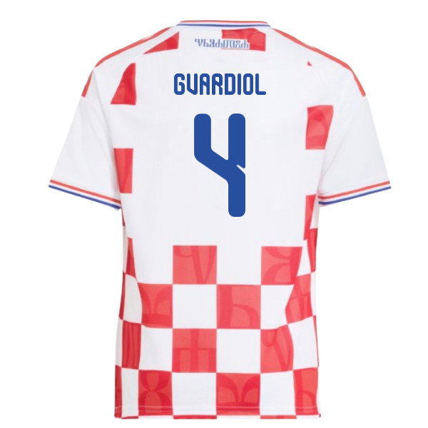 2026-2027 Croatia Adidas Home Shirt (Kids) (Gvardiol 4)