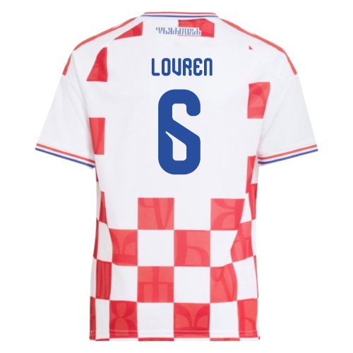 2026-2027 Croatia Adidas Home Shirt (Kids) (Lovren 6)
