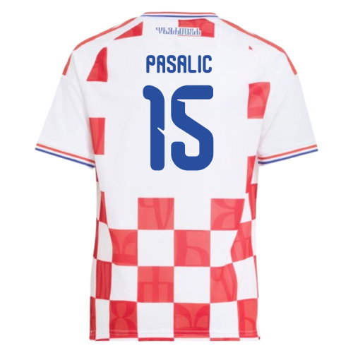 2026-2027 Croatia Adidas Home Shirt (Kids) (Pasalic 15)