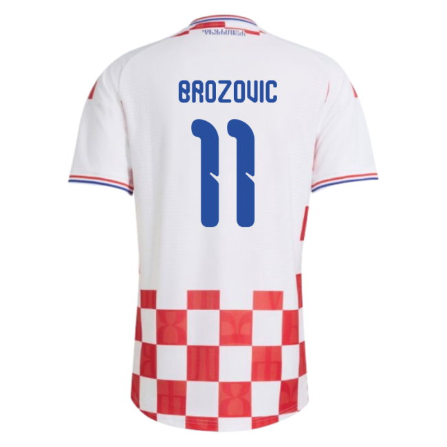 2026-2027 Croatia Authentic Adidas Home Shirt (Brozovic 11)