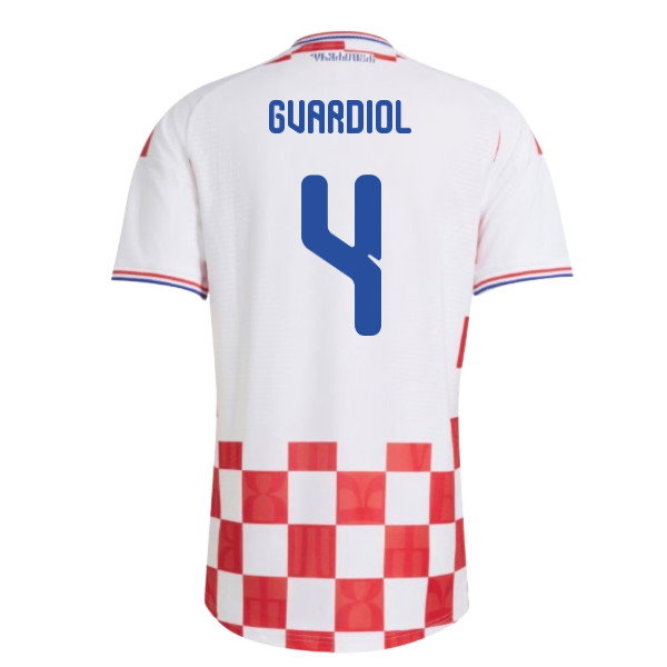 2026-2027 Croatia Authentic Adidas Home Shirt (Gvardiol 4)