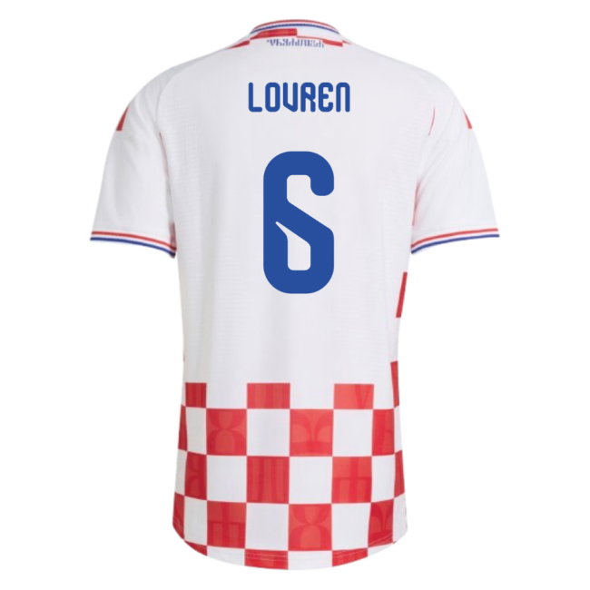 2026-2027 Croatia Authentic Adidas Home Shirt (Lovren 6)