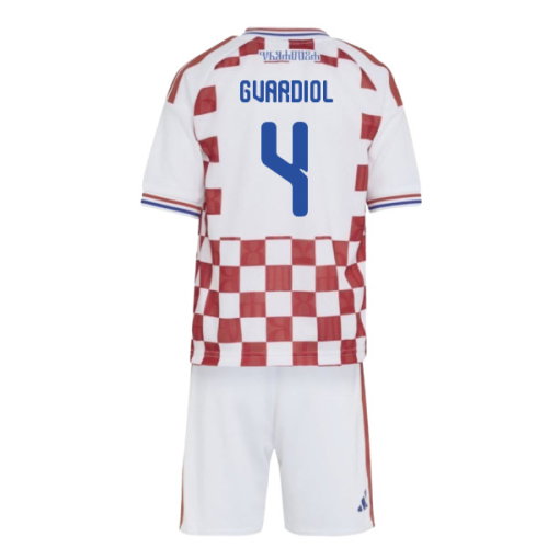 2026-2027 Croatia Adidas Home Mini Kit (Gvardiol 4)