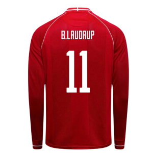 2026-2027 Denmark Long Sleeve Home Shirt (B.Laudrup 11)