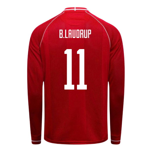 2026-2027 Denmark Long Sleeve Home Shirt (B.Laudrup 11)