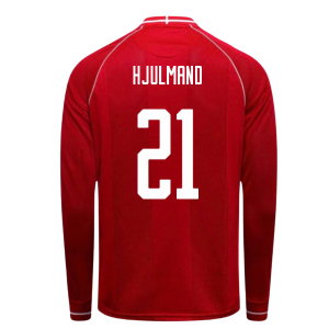 2026-2027 Denmark Long Sleeve Home Shirt (Hjulmand 21)