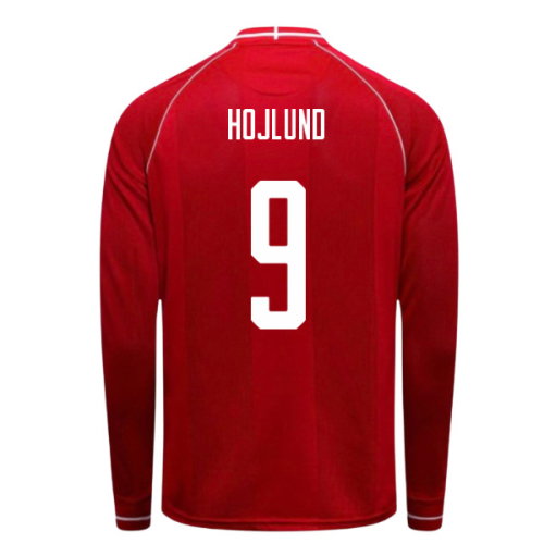 2026-2027 Denmark Long Sleeve Home Shirt (Hojlund 9)