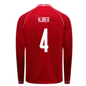 2026-2027 Denmark Long Sleeve Home Shirt (Kjaer 4)