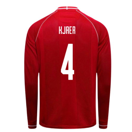 2026-2027 Denmark Long Sleeve Home Shirt (Kjaer 4)