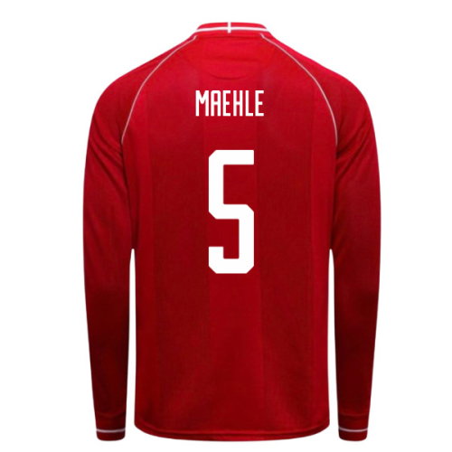 2026-2027 Denmark Long Sleeve Home Shirt (Maehle 5)