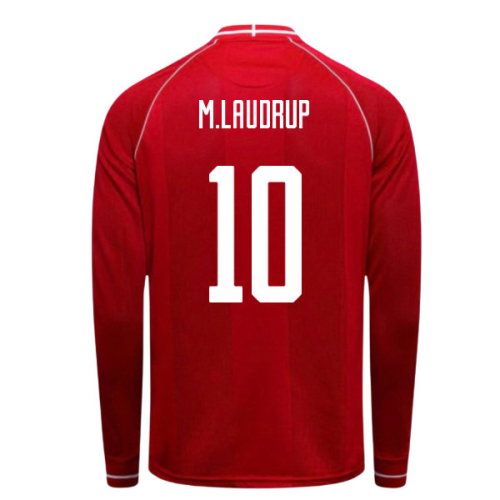 2026-2027 Denmark Long Sleeve Home Shirt (M.Laudrup 10)