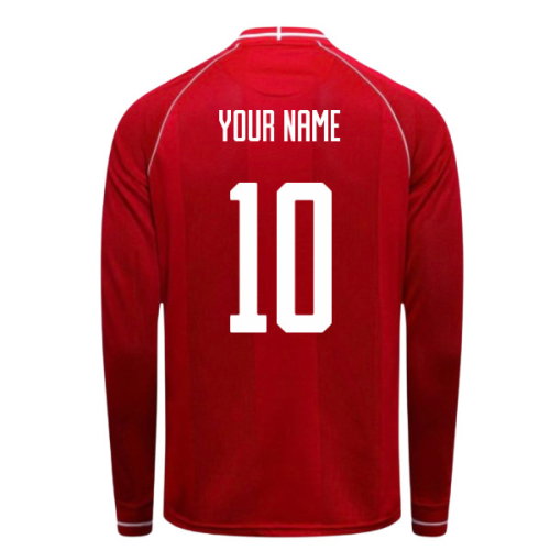 2026-2027 Denmark Long Sleeve Home Shirt (Your Name)