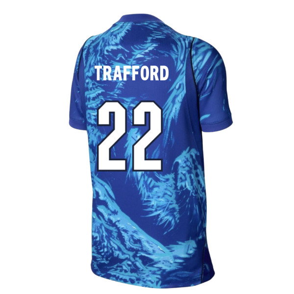 2026-2027 England Home Goalkeeper Shirt (Blue) - Kids (Trafford 22)