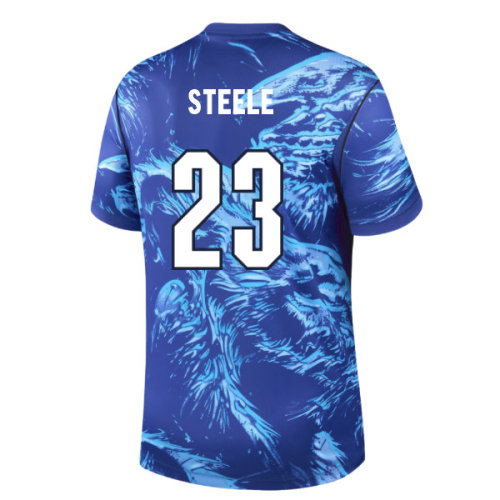 2026-2027 England Home Goalkeeper Shirt (Blue) (Steele 23)