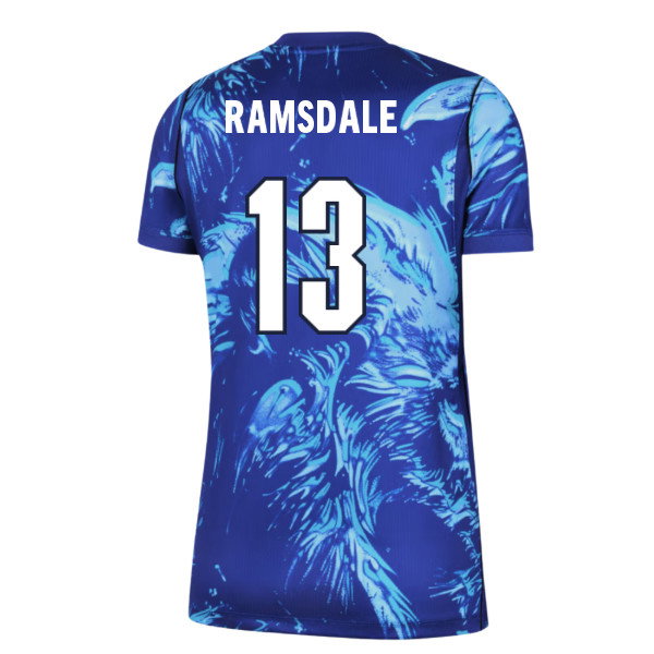 2026-2027 England Home Goalkeeper Shirt (Blue) - Womens (Ramsdale 13)