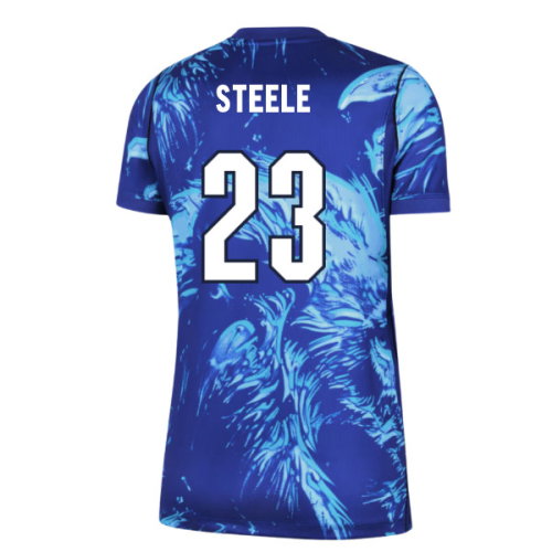 2026-2027 England Home Goalkeeper Shirt (Blue) - Womens (Steele 23)