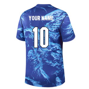 2026-2027 England Home Goalkeeper Shirt (Blue) (Your Name)