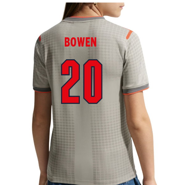2026-2027 England x Palace Pre-Match Shirt (Grey) - Kids (Bowen 20)
