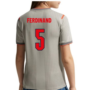 2026-2027 England x Palace Pre-Match Shirt (Grey) - Kids (Ferdinand 5)