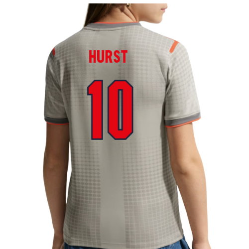 2026-2027 England x Palace Pre-Match Shirt (Grey) - Kids (Hurst 10)